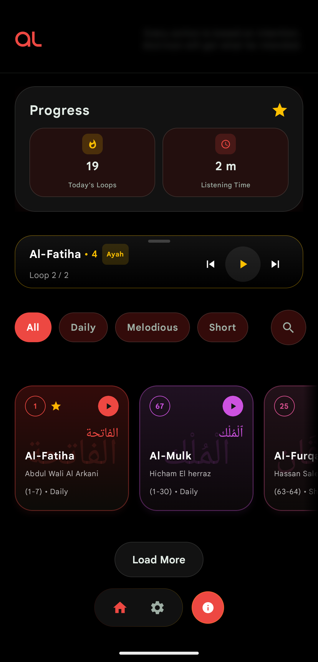 Dashboard Dark with Miniplayer